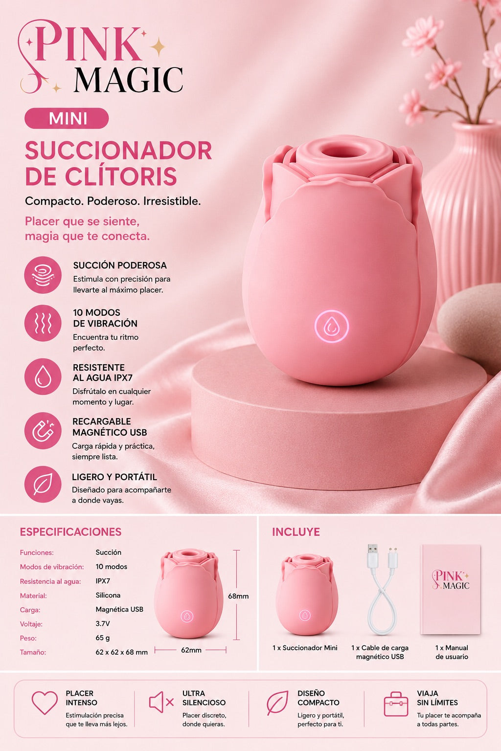 Pink Magic - Succionador de Clítoris